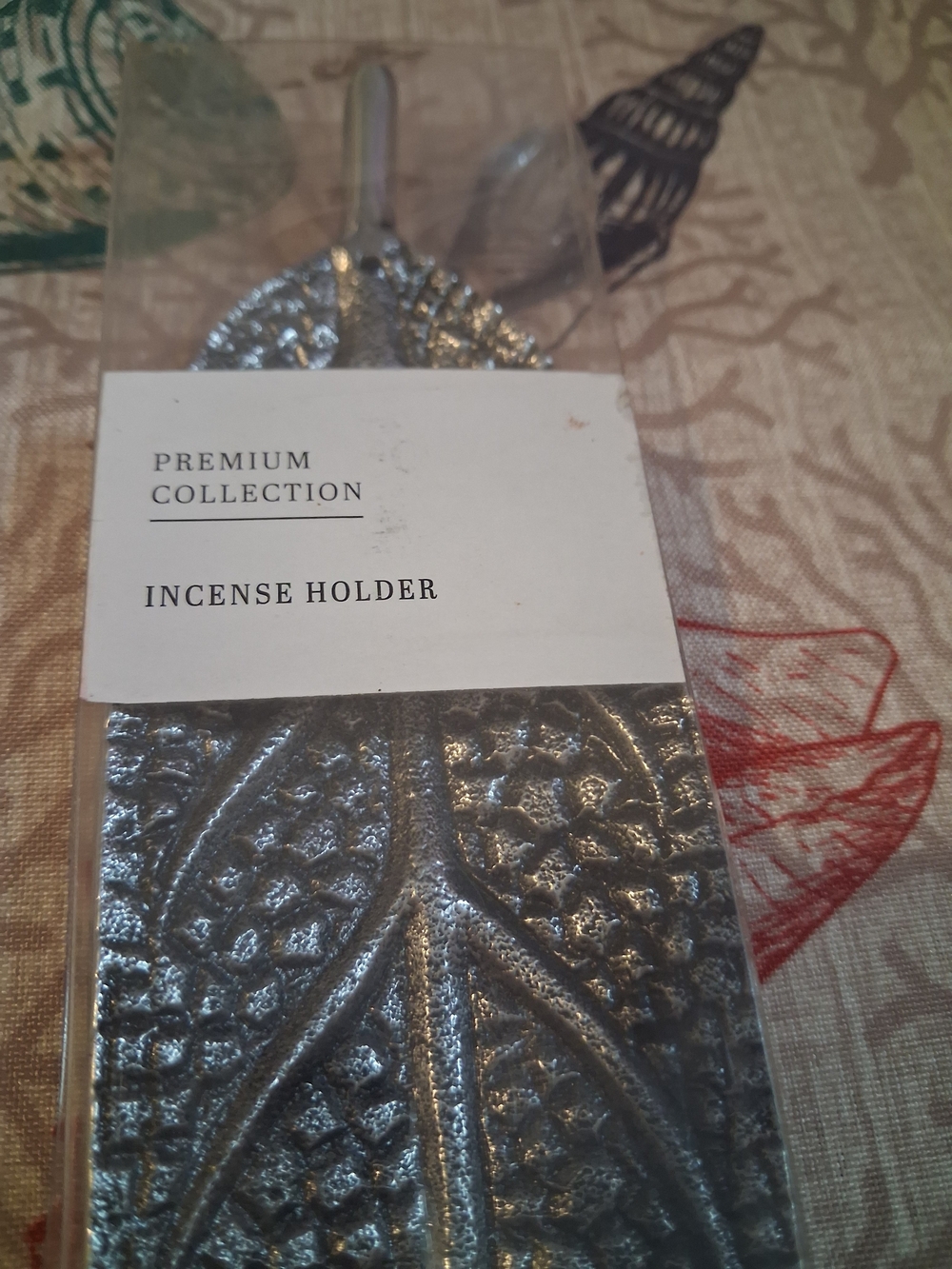 Silver Leaf Incense Holder - Picture 2 of 5